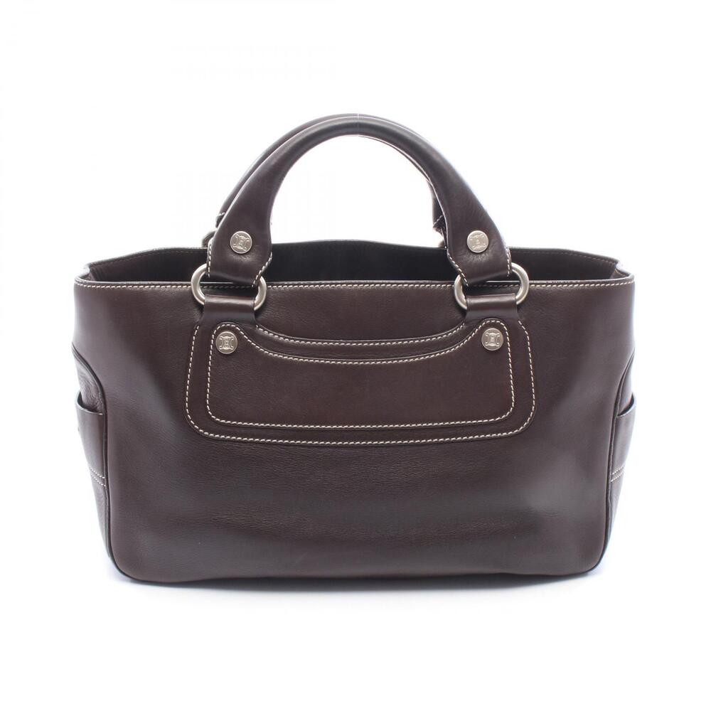 Celine Boogie Bag Handbag Leather Brown